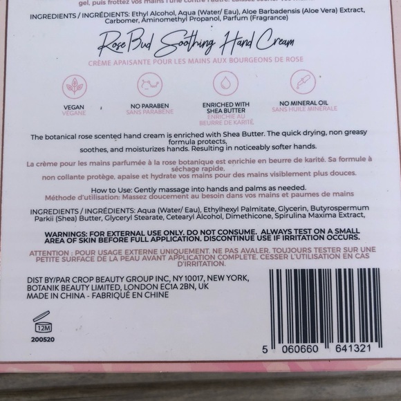 BEAUTANIQ BEAUTY Rose Bud Hand Set - Hand Sanitizer & Hand Lotion Travel Set - Picture 7 of 8